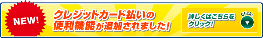 クレジットカード払いの便利機能が追加されました